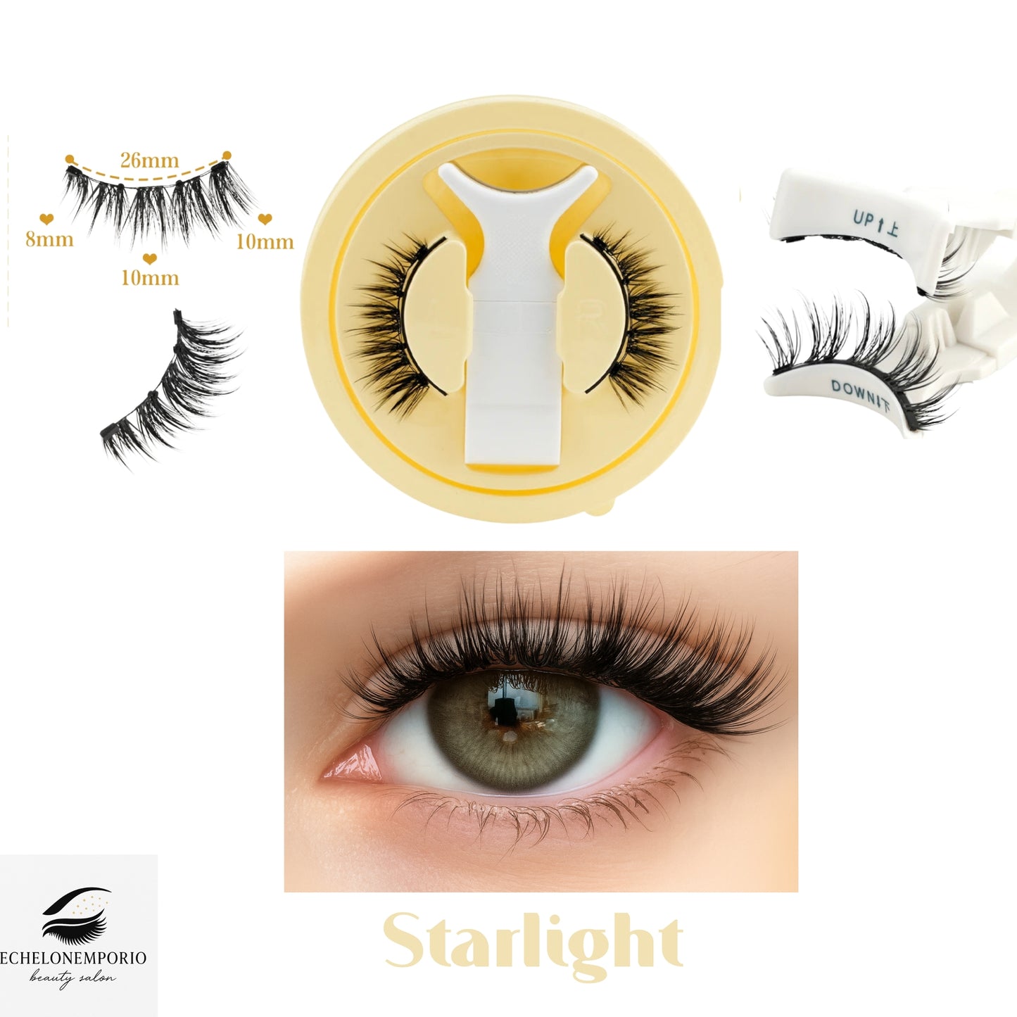 Golden Glow magnetic lashes SET