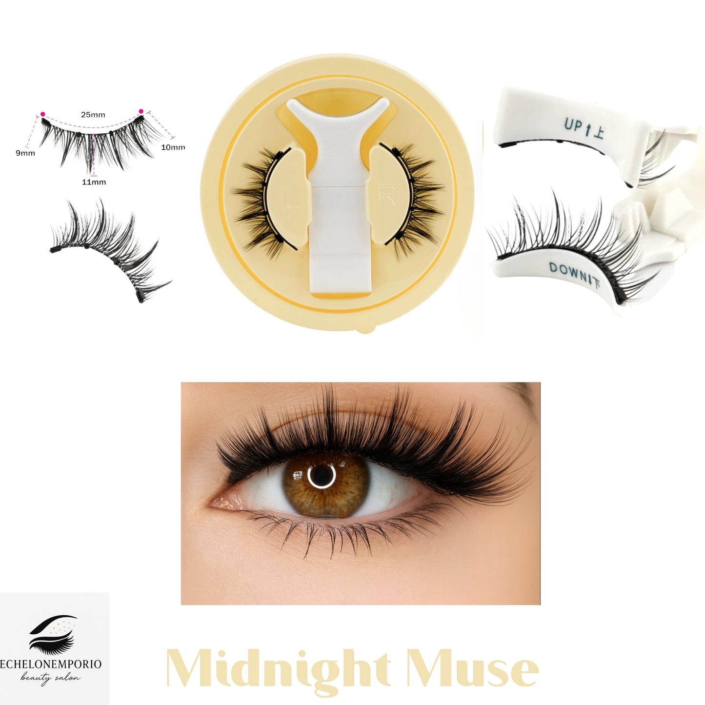 Golden Glow magnetic lashes SET